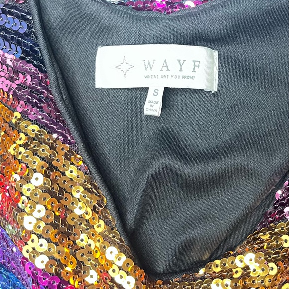 WAYF Rainbow Sequin Cami Top - Picture 7 of 10